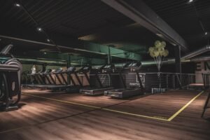 Interior of a fitness facility
