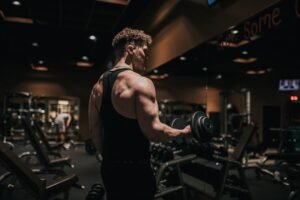 Person weightlifting in a gym