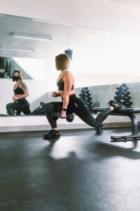 Person working out in a gym